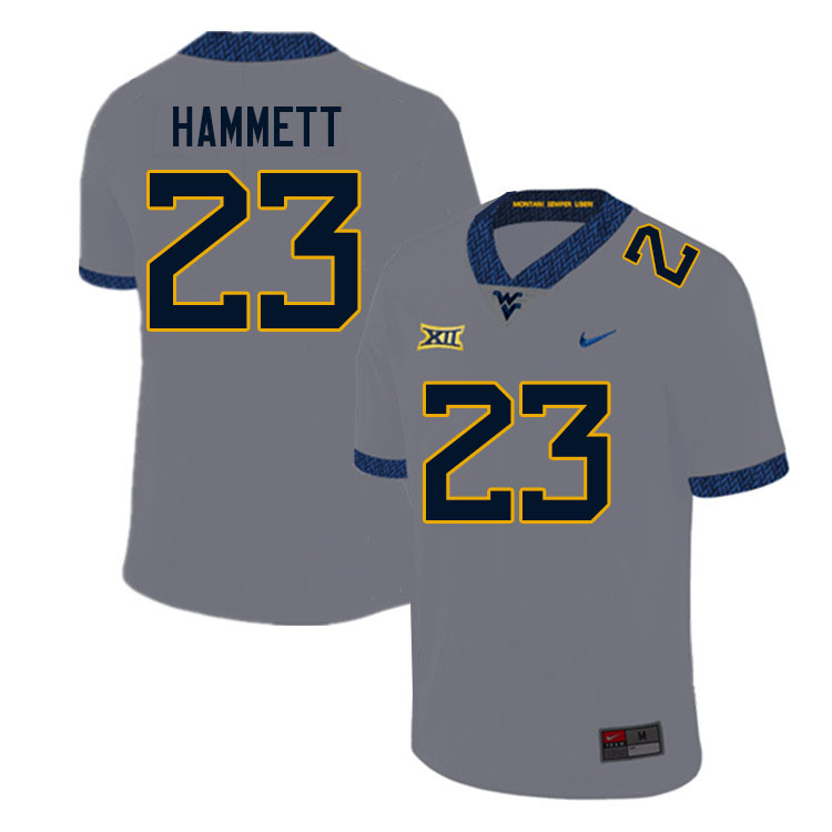 Men #23 Ja'Corey Hammett West Virginia Mountaineers College Football Jerseys Sale-Gray